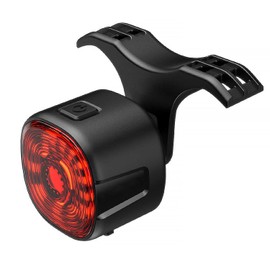 Smart Sensing Bike Taillight, Bicycle Brake Sensing Rear Light, USB Rechargeable IP66 Waterproof, 6 Modes Bright Red LED, Suitable for MTB, Jogging, Kids, Backpacks, and Seniors