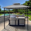 SCOCANOPY Upgraded Ripstop Fabric Replacement Canopy Grill BBQ Gazebo Roof