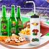 Zhehao Football Gifts, 1 Pack Football Water Bottle with Long