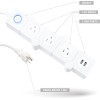 iJoy Flexible Power Strip - 3 AC Outlets and 2
