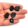 Black Obsidian Small Crystal Tumbled Stones - 5 Pc