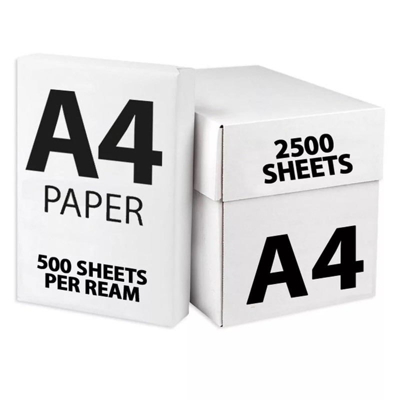 A4 Paper, one Box of 5 Ream (2500 Sheets) 80