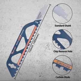 Vearter 305mm Reciprocating Saw Replacement Blade Saver Saw Blade Heavy Cutting Porous Concrete Foam Block Fiber Cement