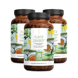 NATURTREU Culture Complex – Gastric Juice Resistant & Vegan – 23 Bacteria Strains Without Inulin – Complex with Lactobacillus & Bifidobacteria, Value Pack of 3 – 180 Capsules