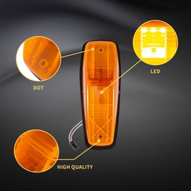 EVERESTHD 5 PCS LED Top Cab Light Roof Running Marker Light with 6 LED Fits for Mack CH CXU 2004-2013 Yellow 12V 25109292