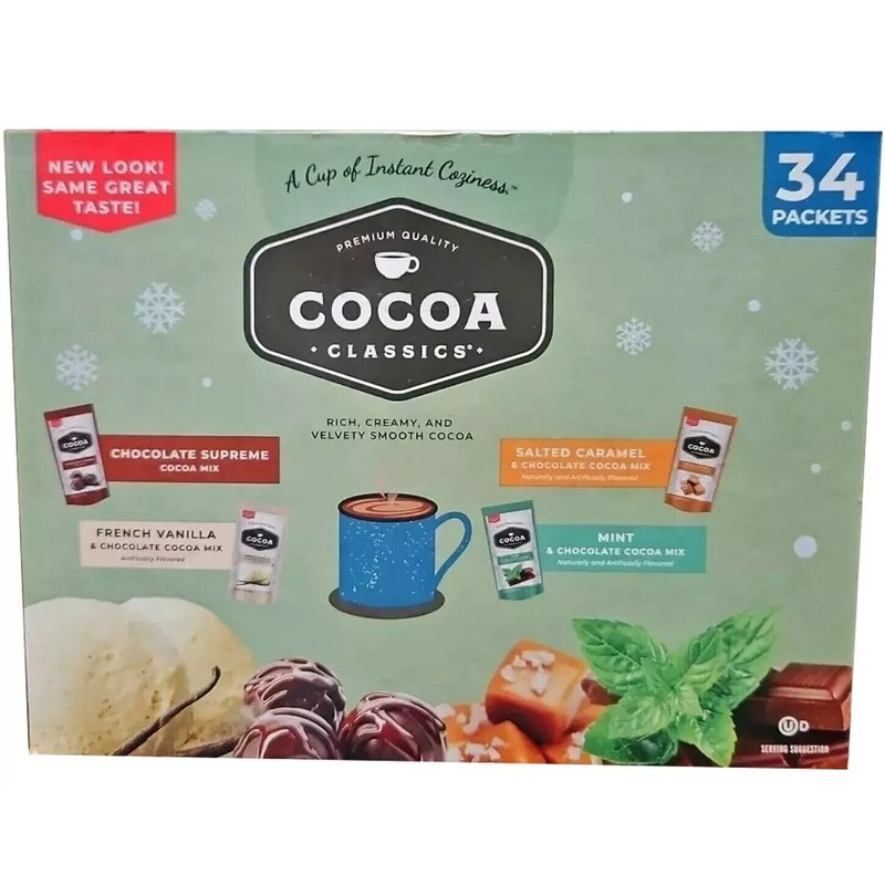 premium quality Cocoa Classics Cocoa Mix, Variety Pack, 34 ct.