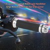 7/8" Motorcycle Handlebar Grips CNC Aluminum Rubber Hand Grip Universal