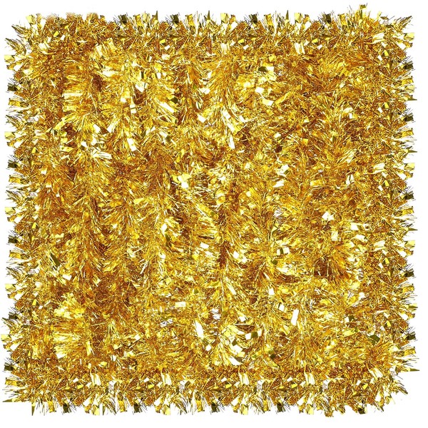 32.8 Feet Christmas Metallic Tinsel Twist Tinsel Garland Xmas Glitter Garland Tinsel Tree Hanging Tinsel Decoration for Christmas Party and Home Indoor Outdoor Ornament Supplies (Blue)