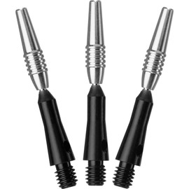 Viper by GLD Products Spinster Aluminum Shaft Black Spinster Aluminum Dart Shaft, Short (SH), 3 Pack, Short (SH) - 1.5" (35-7803-01)