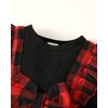 0-3 Months Newborn Baby Girl Clothes Fall Plaid Christmas Outfits