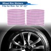 X AUTOHAUX 20 Pcs Wheel Rim Stickers Arc-Shape Car Wheel