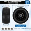 11x6.00-5 Flat Free Tire,2 Pack 11x6.00-5 Tires for Zero Turn
