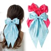 Hair Bows 2 PCS Large Long Tail Bow Hair Clips