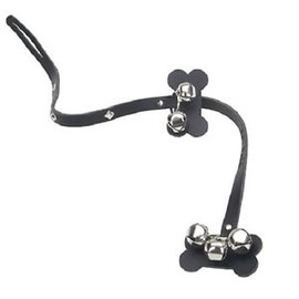 Li'l Pals Leather Potty Training Bells, 32-Inch/Black