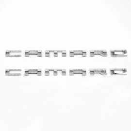 Unbranded 2pcs For CAMARO RS SS ZL1 Z28 Letter Emblem 2010-2015 Fender (Chrome)