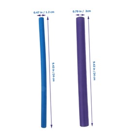 Baluue 20pcs Flexible Rollers Curling Rods for Long Short Hair Easy Diy Curls Durable Stretchy Design for Home Styling and Gifts