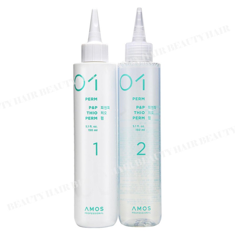 Amos P&F 아모스 피엔피 치오펌 1제150ml+2제150ml [10_뷰티블랙미로파마보(B/T139)1장] Amos PNP Chio
