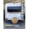 Spare Tire Cover, Beige Wheel Cover Waterproof PVC Leather Dust-Proof