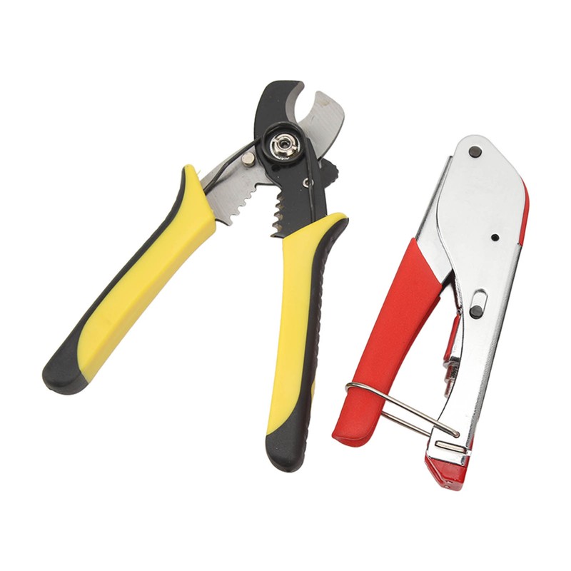 RG59 RG6 Coax Cable Crimper Tool Kit Coaxial Cable Crimper