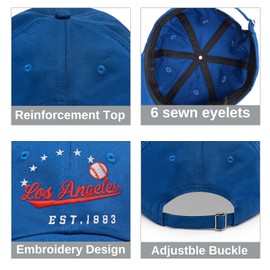 QUVAEKW Embroidered Trucker Hat for Men Women, City Adjustable Snapback Baseball Cap for Sports Fans Gift