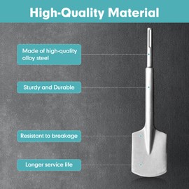 SDS-Max Shank Bits Chisel - 4-1/3" x 18" Clay Spade Alloy Steel Digging Shovel Bit Chisel - for Gardening Landscaping Concrete Brick Sand Stone