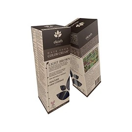 Crema de color para el cabello café claro Ekoeh Brasil 2.7 fl oz (80 ml)
