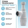 CranPlas | 32mm Telescopic Sink Trap 76mm Seal | Effortless