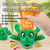 EASYLEE Pop-Up Screaming Turtle Coaster, Funny Expression & Liftable Limbs