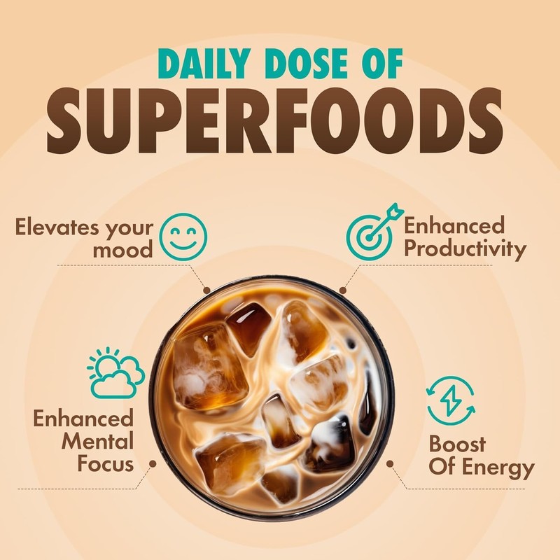 Sollo Brain Power Instant Coffee Sticks (24 Servings) Cinnamon Notes