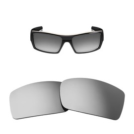 HiCycle2 Polarized Replacement Lenses for Oakley Gascan Sunglasses-Multi Options,with Lens Cloth (silver)