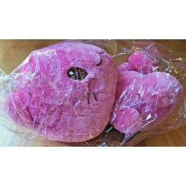 Toreba Exclusive NWT Toreta's 18" Pink Soft Fluffy Stuffed Neko Cat Animal Plush Toreba Exclusive