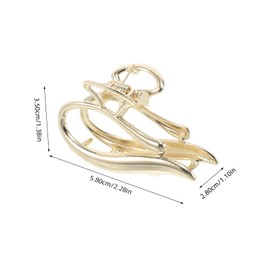 TOVINANNA Modern Hair Claw Clips for Women Elegant Non-slip Hair Accessories Versatile Claw Clip for Ponytails Unique Cool Tone Design for Occasion