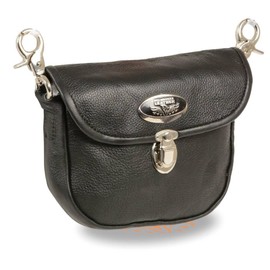 Milwaukee Leather Women's Premium Leather Fashion Shoulder/Waist Bag - One Size