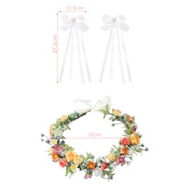 1 Pastoral Style Headband, 1 Pair Of Lace Headbands, Flower Crown Headband, Women's Flower Headband, Women's Flower Crown, Flower Headband, Flower Headdress