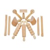 Craftplay Wooden dough/clay tools - Includes 12 tools for cutting,
