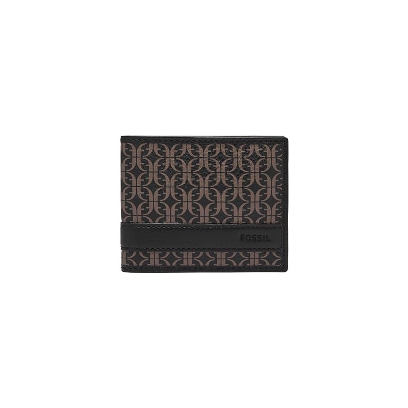 Fossil Billfold Lufkin Men's Black, black