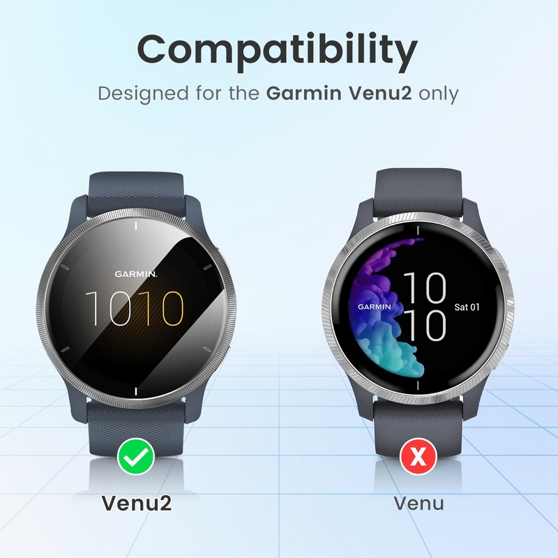TECHO Screen Protector Compatible with Garmin Venu 2 Protective Film