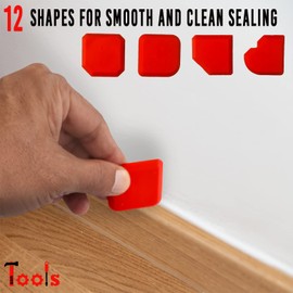 Caulking and Scraper Tools Razor Blade Remover 34 - Piece Set - Plastic & Stainless Steel Blades for Adhesive Removal, Sealing, Wallpaper Application, Stripping, Stickers, Silicone & More by MEBTOOLS