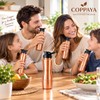 COPPAYA Pure Copper Water Bottle with Sipper, 900ml Capacity (30.4