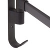 Matte Black Swivel Hand Towel Bar Rustproof Bathroom Corner Hanging