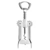 Deluxe Wing Corkscrew Chrome/White Carded #80-102-C