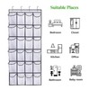 Over The Door Shoe Organizer - 24 Large Mesh Pockets|Door
