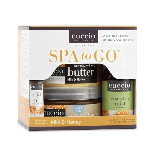 Cuccio 4 Piece Spa To Go Kit – Milk &