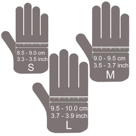 Winter Ski Gloves, Windproof, Waterproof and Warm Keeper, with Screen Touch Function - Black - M