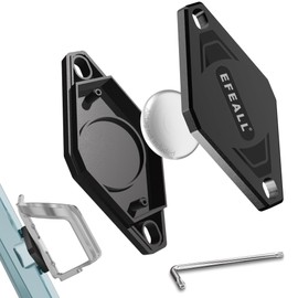 EFEALL AirTag Bike Mount Hidden Under Water Bottle Holder with Anti-Theft Screw, Waterproof Bike AirTag Holder, Bicycle GPS Tracker Mount Hidden Water Bottle Cage