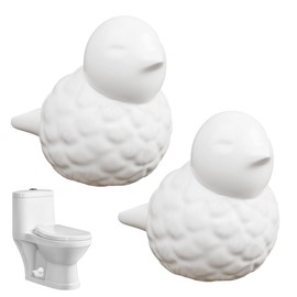Toilet Bolt Covers, Ceramic Toilet Bolt Caps Bird Decorative Toilet Screw Cover Caps for Bottom of Toilet Easy Installation Replacement Parts