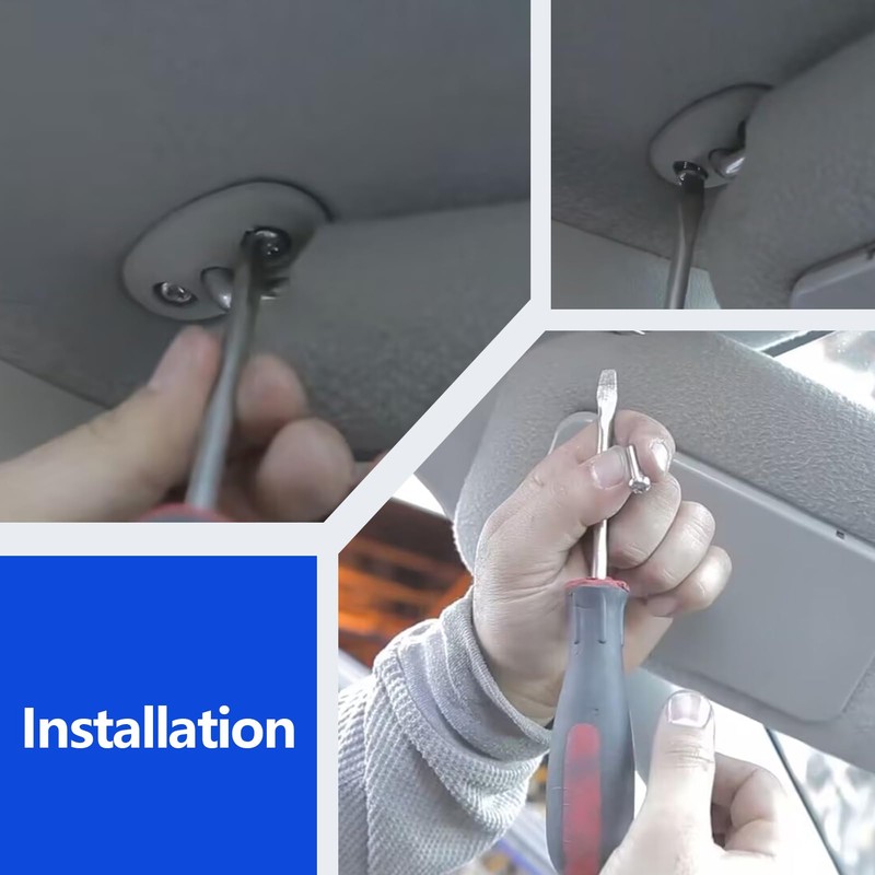 Driver and Passenger Side Sun Visor Compatible with Civic 1996