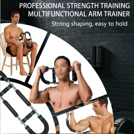 Saker Twister Arm Trainer, 40-100lb Adjustable Chest Workout Equipment, Portable Power Twister Bar, Detachable Power Twist Arm Exerciser, Muscular Strength Enhancer