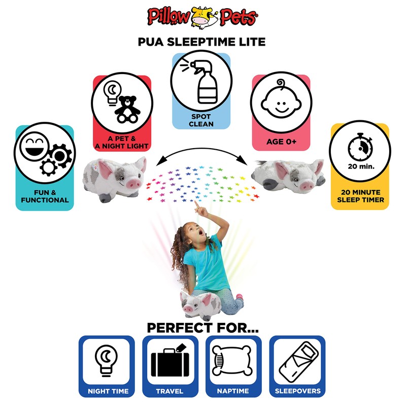 Pillow Pets Pua Sleeptime Lite