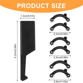 HJZHII 6 Pairs Nose Shaper, Nose Lifter Noses Lifting for Rhinoplasty Shaping, Noses Clips Nose Shaper Inserts No Pain Invisible Nose Up Inserts Lifting Clip Straightening Beauty Kit Women Men, 3 Size